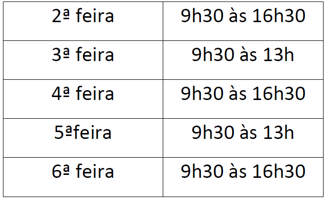 horario servivos administrativos