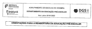 Orienta&ccedil;&otilde;es para a reabertura do Pr&eacute;-Escolar