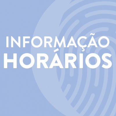 Informa&ccedil;&atilde;o Hor&aacute;rios