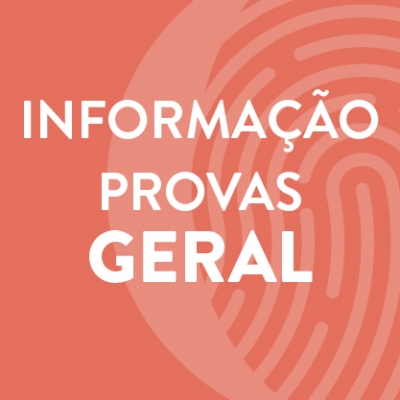 Informa&ccedil;&otilde;es Prova Geral