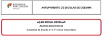 Aux&iacute;lios Econ&oacute;micos (Subs&iacute;dios) para o ano letivo 2020/2021