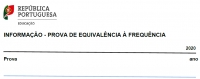 Informa&ccedil;&atilde;o - Provas de Equival&ecirc;ncia &agrave; Frequ&ecirc;ncia