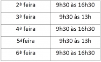Altera&ccedil;&atilde;o do hor&aacute;rio dos Servi&ccedil;os Administrativos (Secretaria)