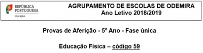 Altera&ccedil;&atilde;o de datas das provas de aferi&ccedil;&atilde;o (5&ordm; ano - Educa&ccedil;&atilde;o F&iacute;sica)